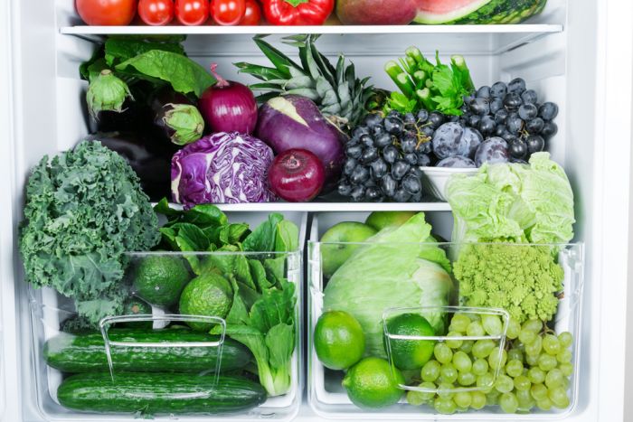 Onze ingrediënten bewaren we in de koelkast.